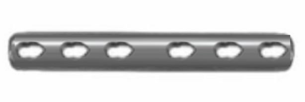 1/3 трубчаста пластина, нержавіюча сталь